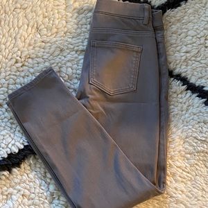 Uniqlo cropped gray jeggings